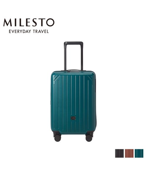 MILESTO(ミレスト)/MILESTO ミレスト キャリーバッグ メンズ レディース 36L 5L キャビンサイズ サイドストッパー付 CARRY BAG ブラック ブラウン グリーン/img01