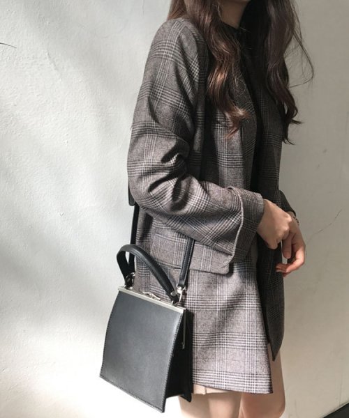 SEU(エスイイユウ)/グレインチェックテーラードジャケット 韓国ファッション SEU/img24