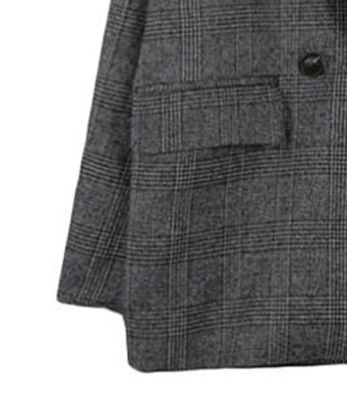 SEU(エスイイユウ)/グレインチェックテーラードジャケット 韓国ファッション SEU/img45