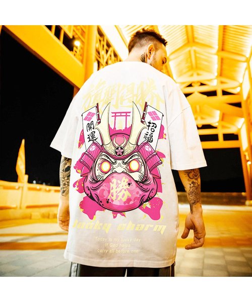 セール】メンズファッション 韓国風 半袖 Tシャツ カットソー バック 