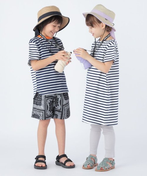 SHIPS KIDS(シップスキッズ)/SHIPS KIDS:100～130cm / オーガニック コットン ボーダー Aライン ワンピース/img07