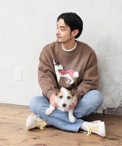 ALWAYS GOOD TIME NEW BASIC STORE(オールウェイグッドタイムニューベーシックストア)/【CommonNoun/コモンナウン】”DOG” hirochika machida 裏起毛クルースウェット/img11