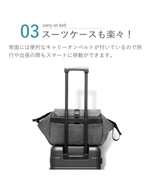 NIID(ニード)/ NIID ニード ボストンバッグ ダッフルバッグ ショルダーバッグ キャッシュ メンズ レディー 13L 36L 斜めがけ 大容量 撥水 CACHE ブラック/img14