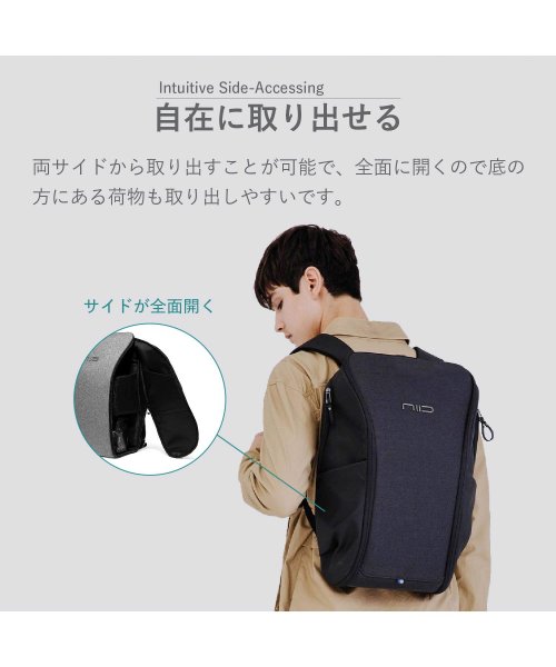NIID ニード リュック バッグ バックパック デコード メンズ レディース 18L DECODE BACKPACK ブラック グレー 黒 NIID DECODE BACKPACK ニード