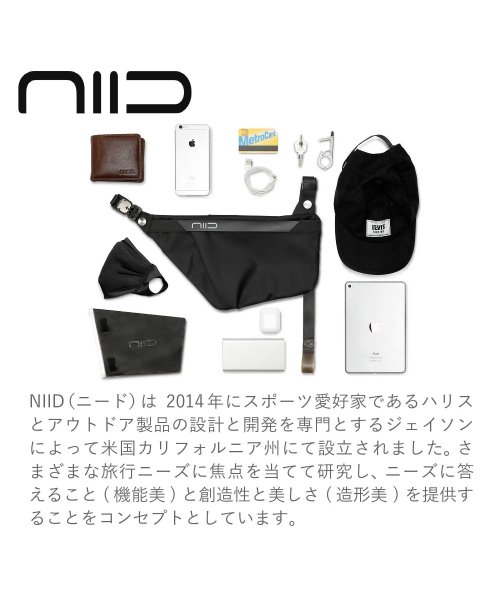 NIID(ニード)/ NIID ニード バッグ ショルダーバッグ フィノ メンズ レディース 斜めがけ 撥水 USBケーブル付き FINO IV BK ブラック 黒/img09