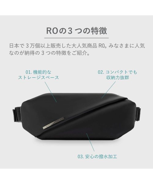 NIID ニード ショルダーバッグ チェストバッグ メンズ レディース 約2L 撥水 RADIANT R0 ブラック ネイビー ブルー 黒 NIID ニード R0