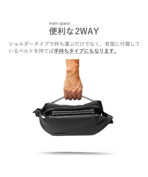 NIID ニード ショルダーバッグ チェストバッグ メンズ レディース 約2L 撥水 RADIANT R0 ブラック ネイビー ブルー 黒 NIID ニード R0