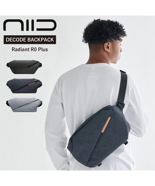 NIID(ニード)/ NIID ニード バッグ ショルダーバッグ ボディバッグ アン ロ プラス メンズ レディース 9L 斜めがけ 撥水 ブラック インディゴ ブルー 黒/img01