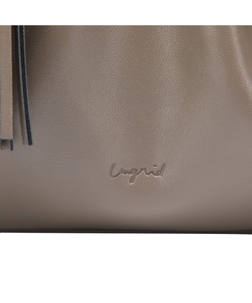 Ungrid(アングリッド)/アングリッド Ungrid バッグ ショルダーバッグ ソフトギャザー ビッグタッセル ハンドバッグ レディース 斜めがけ 小さめ 軽量 HAND BAG ブラッ/img15