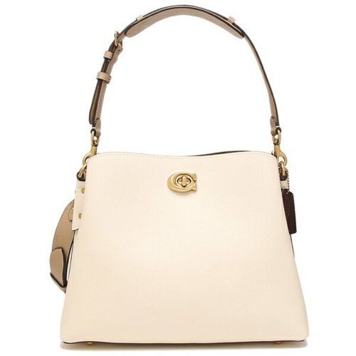 セール】コーチ ショルダーバッグ ウィロウ ホワイト ベージュ 