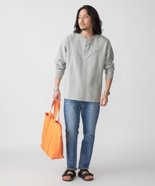 SHIPS MEN(シップス　メン)/*【SHIPS別注】PENNEYS: FOX ロゴ リップル ヘンリーネック Tシャツ (ロンT)/img02