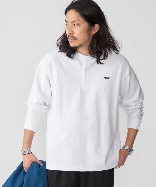 SHIPS MEN(シップス　メン)/*【SHIPS別注】PENNEYS: FOX ロゴ リップル ヘンリーネック Tシャツ (ロンT)/img13