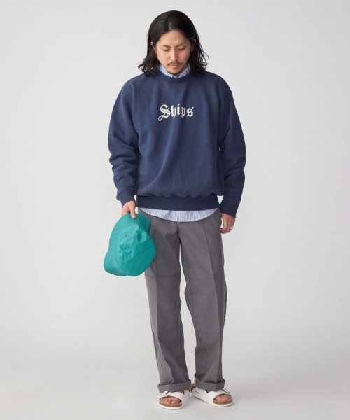 SHIPS MEN(シップス　メン)/*SHIPS: OLD ENGLISH SHIPS ロゴ プリント クルーネック スウェット/img05