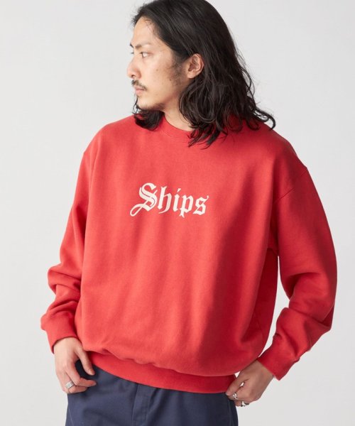 SHIPS MEN(シップス　メン)/*SHIPS: OLD ENGLISH SHIPS ロゴ プリント クルーネック スウェット/img18