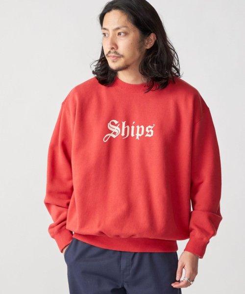 SHIPS MEN(シップス　メン)/*SHIPS: OLD ENGLISH SHIPS ロゴ プリント クルーネック スウェット/img19