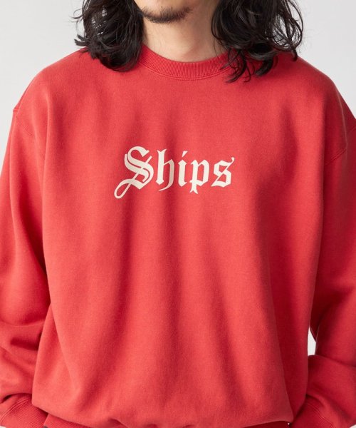 SHIPS MEN(シップス　メン)/*SHIPS: OLD ENGLISH SHIPS ロゴ プリント クルーネック スウェット/img23