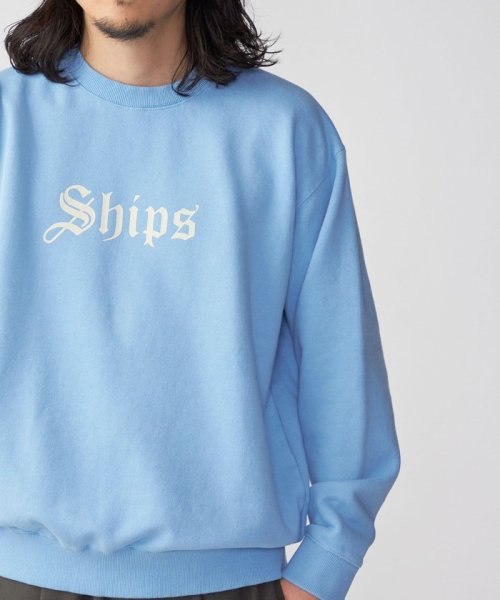 SHIPS MEN(シップス　メン)/*SHIPS: OLD ENGLISH SHIPS ロゴ プリント クルーネック スウェット/img26