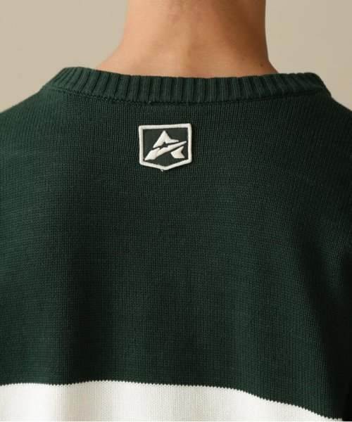 AVIREX(AVIREX)/PANELLED BORDER LOGO KNIT / パネル ボーダー ロゴ ニット/img11