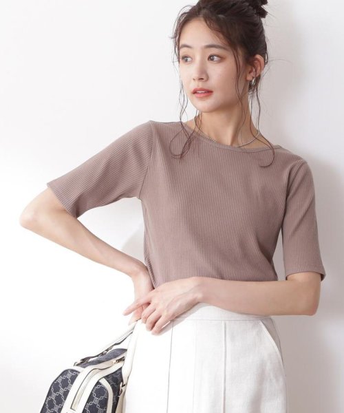 N Natural Beauty Basic(エヌナチュラルビューティベーシック)/三角テレコ半袖Ｔシャツ/img26