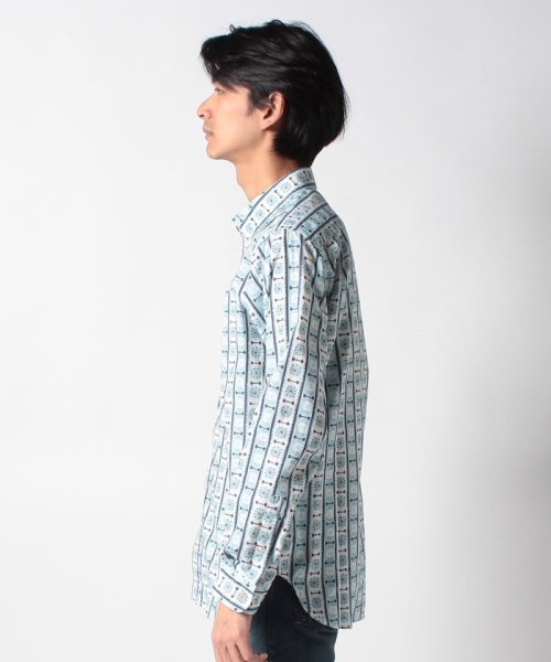 LEVI’S OUTLET(リーバイスアウトレット)/LVC 70'S BUTTON UP ATOMIC BLUE AND WHITE/img01