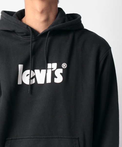 LEVI’S OUTLET(リーバイスアウトレット)/RELAXED GRAPHIC PO POSTER HOODIE CAVIAR/img03