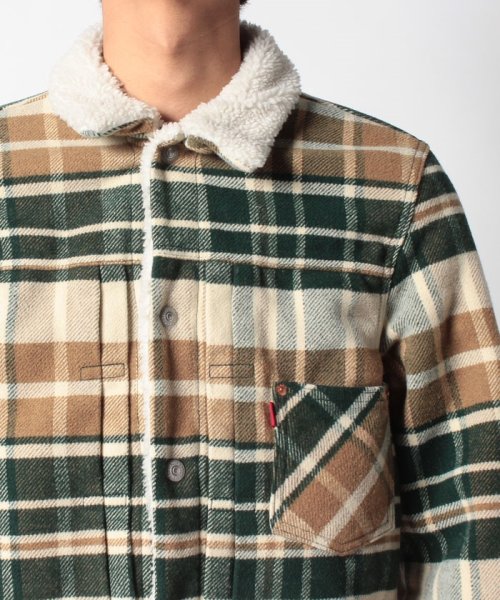 LEVI’S OUTLET(リーバイスアウトレット)/TYPE 1 SHERPA TRUCKER PLAID TRUCKER/img03