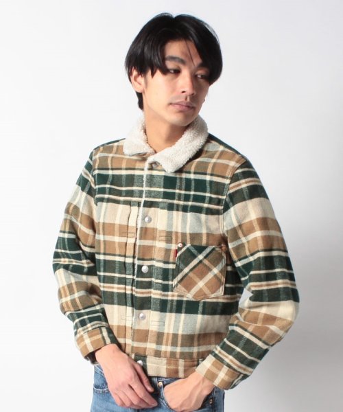 LEVI’S OUTLET(リーバイスアウトレット)/TYPE 1 SHERPA TRUCKER PLAID TRUCKER/img09