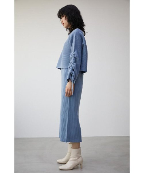 AZUL by moussy(アズールバイマウジー)/LAYERED SET DRAWSTRING KNIT OP/img25