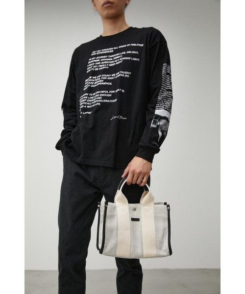 AZUL by moussy(アズールバイマウジー)/SQUARE CANVAS TOTE BAG/img10