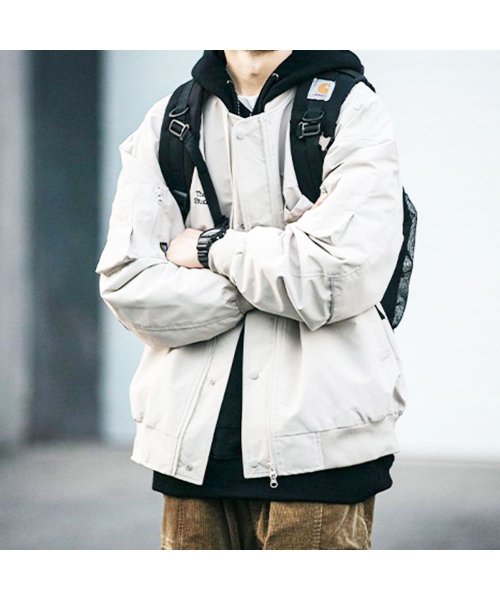 MOWMOW FASHION(マウマウ ファッション)/メンズファッション 韓国風 ジャケット モッズコート エアフォース あたたかい 大学生 秋冬 通学 通勤 ストリート スケーター かっこいい かわいい/img06