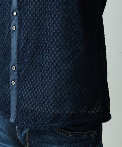 MICHEL KLEIN HOMME(ミッシェルクランオム)/《日本製》幾何柄ジャガードシャツ/img01