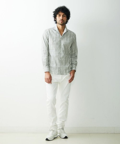 MICHEL KLEIN HOMME(ミッシェルクランオム)/【2023年モデル】《日本製》ストライプタックシャツ/img02