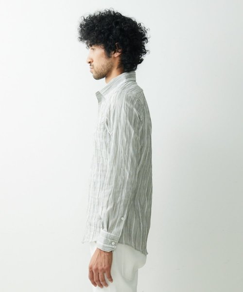 MICHEL KLEIN HOMME(ミッシェルクランオム)/【2023年モデル】《日本製》ストライプタックシャツ/img03