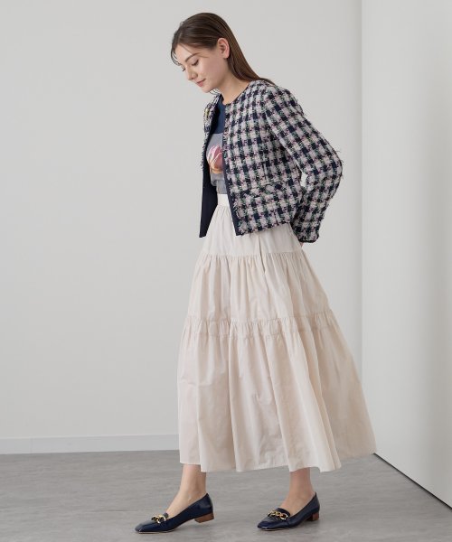 シャンブレータフタティアード スカート D1610834111(12441円)