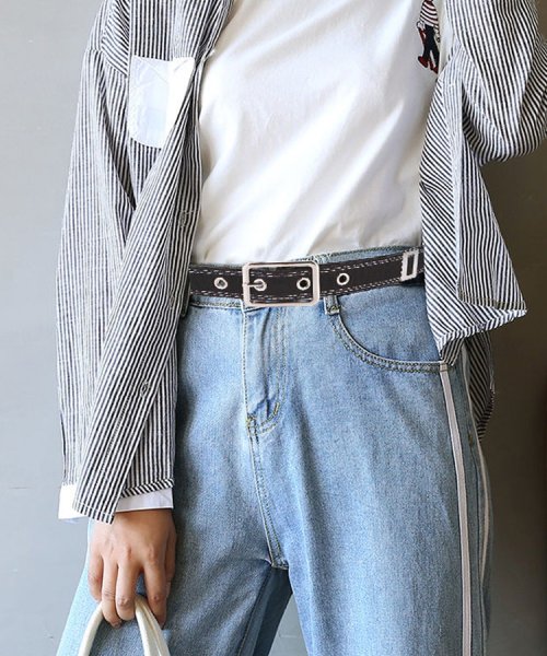 SEU(エスイイユウ)/コットンキャンバスベルト 男女兼用 デニム風 韓国ファッション ファッション雑貨/img02
