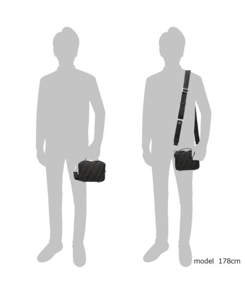 フェンディ ショルダーバッグ ミニバッグ FFモチーフ ブラック メンズ FENDI 7VA552 AG0M F0NPN FENDI フェンディ ショルダーバッグ ミニバッグ FFモチーフ ブラック メンズ 7VA552 AG0M