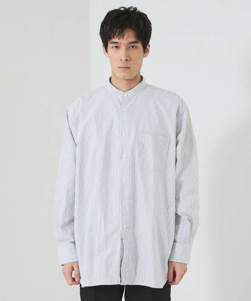 ABAHOUSE(ABAHOUSE)/【Individualized shirts】別注 / ストライプ バンドカラー/img05