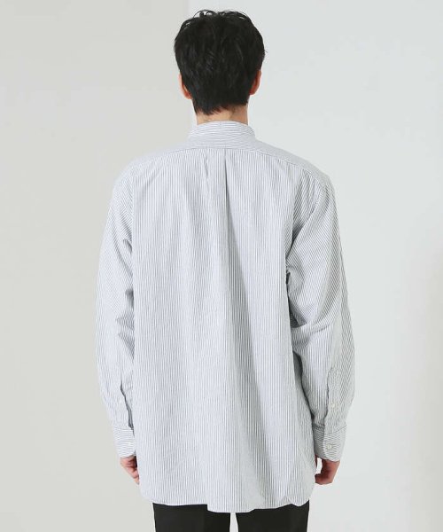 ABAHOUSE(ABAHOUSE)/【Individualized shirts】別注 / ストライプ バンドカラー/img07