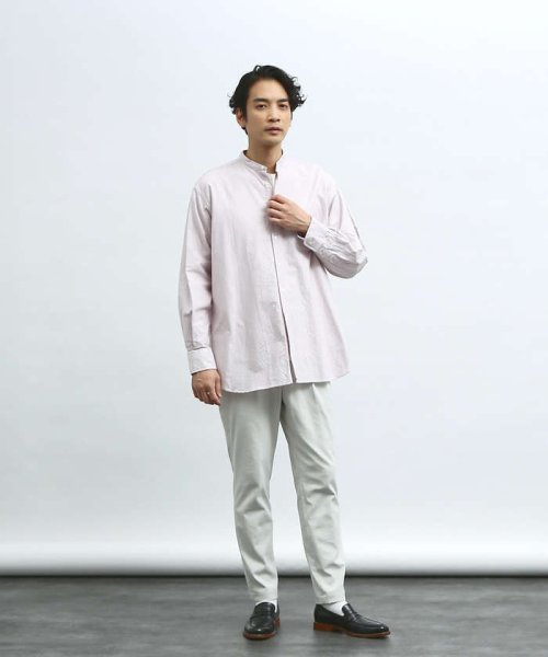 ABAHOUSE(ABAHOUSE)/【Individualized shirts】別注 / ストライプ バンドカラー/img16
