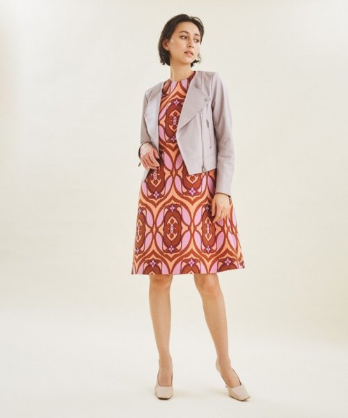 レザーノーカラーライダース 