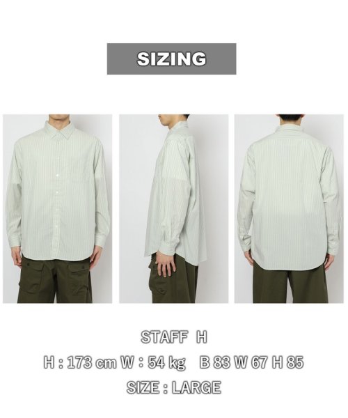 coen(coen)/ブロードストライプレギュラーカラーシャツ/img30