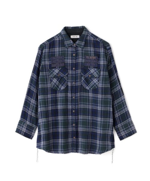 AVIREX(AVIREX)/《REBUILD COLLECTION》INDIGO CHECK SHIRT/ インディゴチェックシャツ/img28