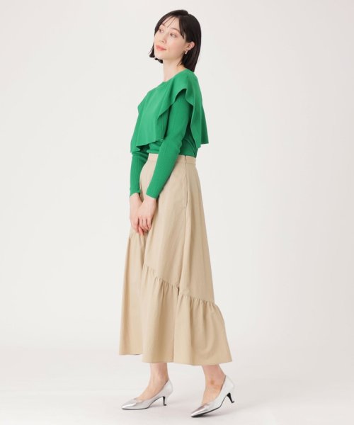 ギャザーロングスカート 