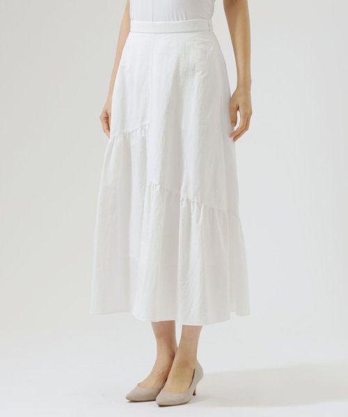 ギャザーロングスカート 