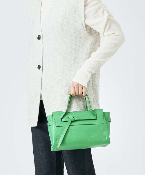 Knoty/レザーベルテッドトートBAG(mini) 0背胴