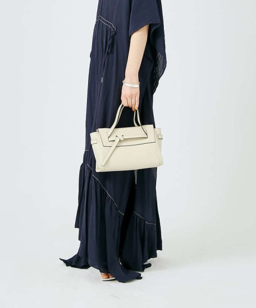 Knoty/レザーベルテッドトートBAG(mini) 0背胴