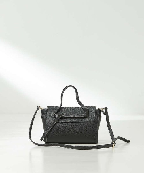 Knoty/レザーベルテッドトートBAG(mini) 0背胴