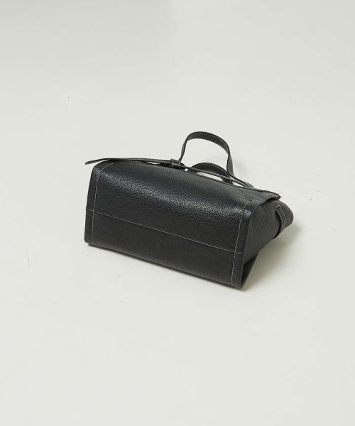 Knoty/レザーベルテッドトートBAG(mini) 0背胴