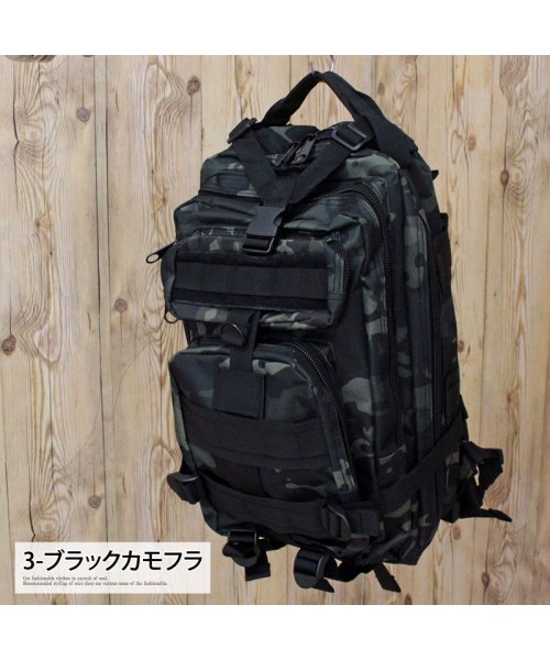 TopIsm(トップイズム)/リュック バッグ メンズ バックパック アウトドア デイパック 登山 ミリタリー ハイキング キャンプ タクティカルバッグ 旅行 容量 かばん/img04