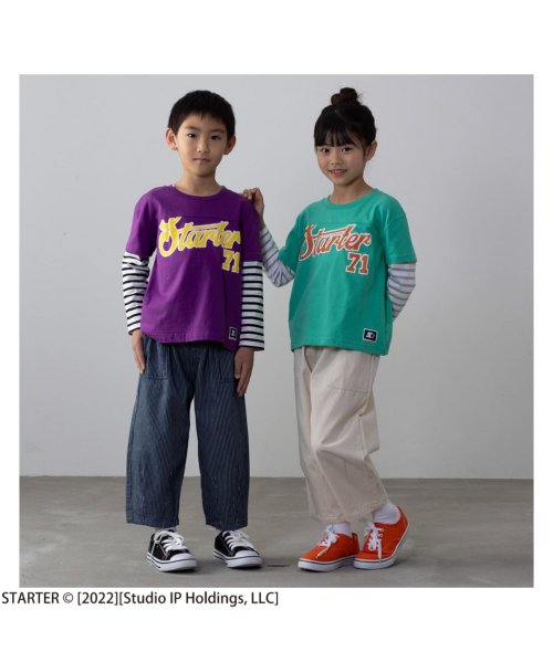 MAC HOUSE(kid's)(マックハウス（キッズ）)/STARTER スターター フェイクレイヤード長袖Tシャツ F20024NM/img03